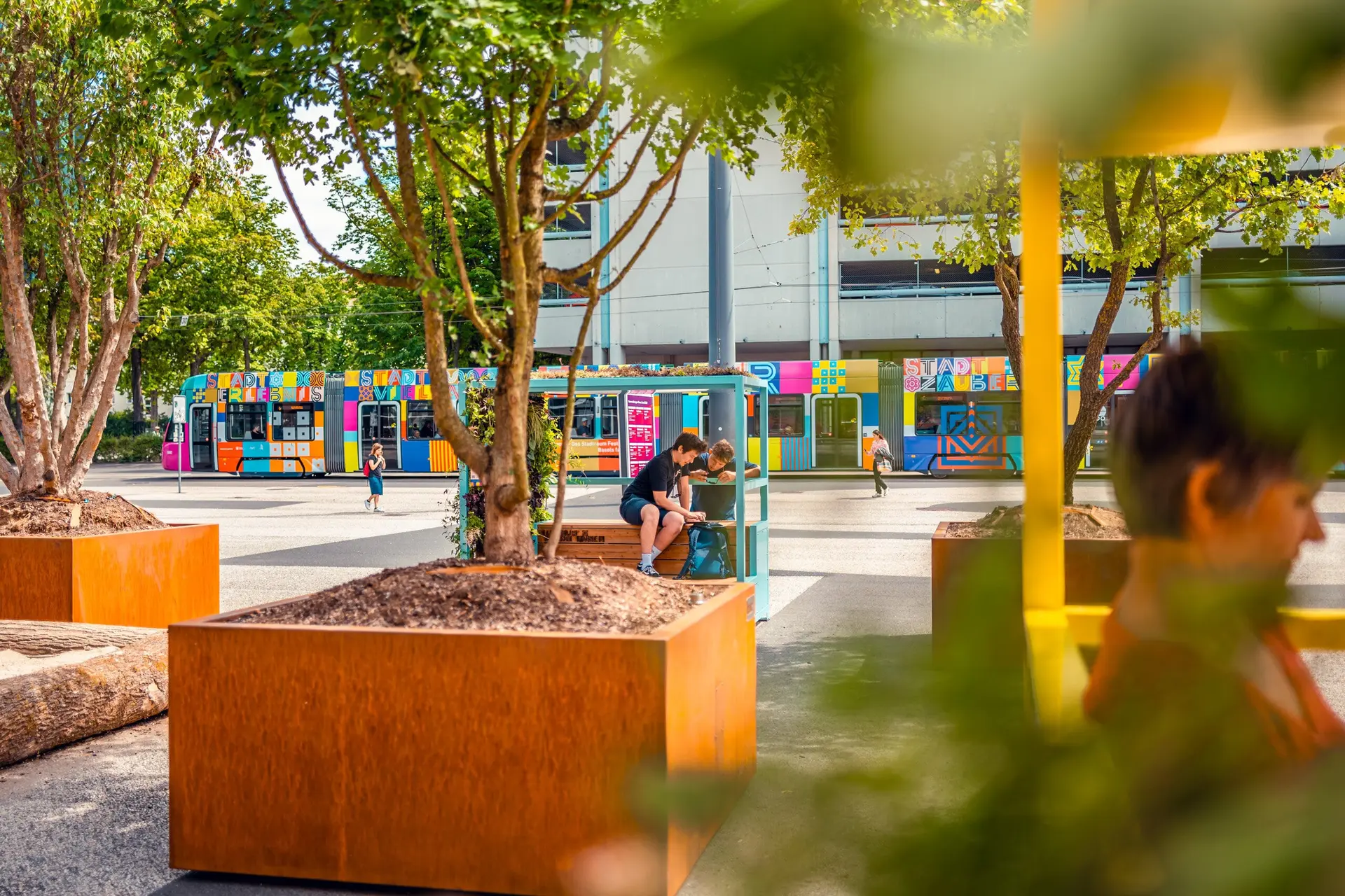 Vierkante  plantenbakken