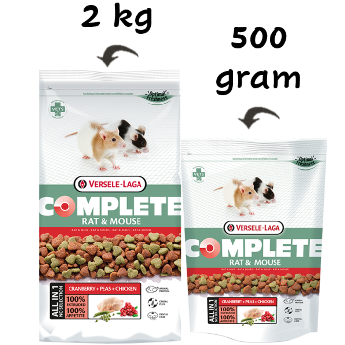 Complete VERSELE-LAGA - Crock - for Rats & Mice - 2 kg 