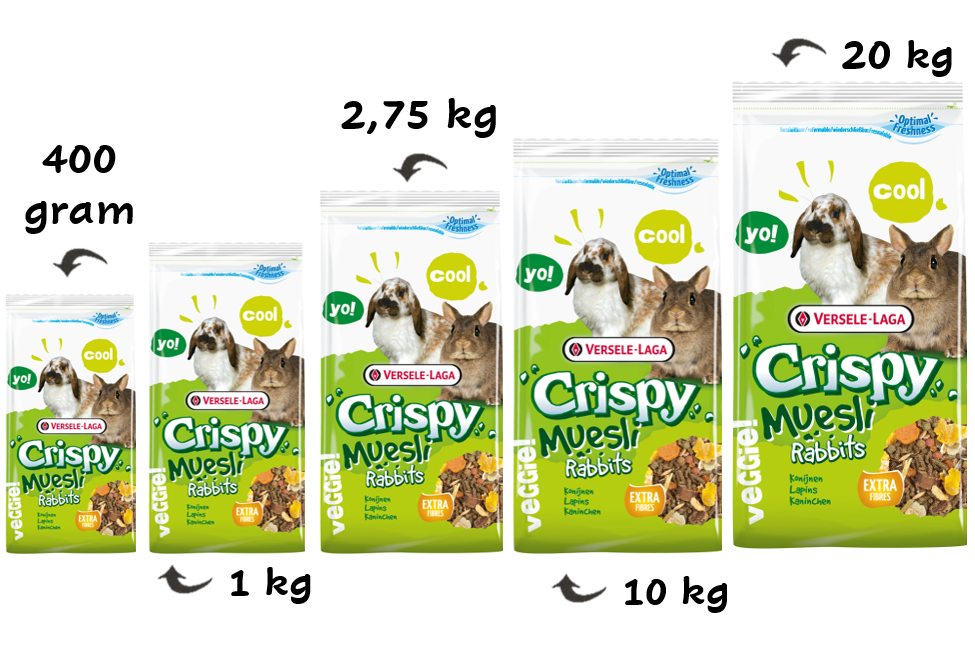 Crispy muesli Rabbits - 20 kg*