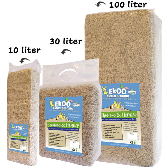 Ekoo Animal Bedding Ekobiose & Hennep