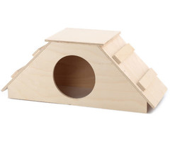 Huismerk Huis met trap dak