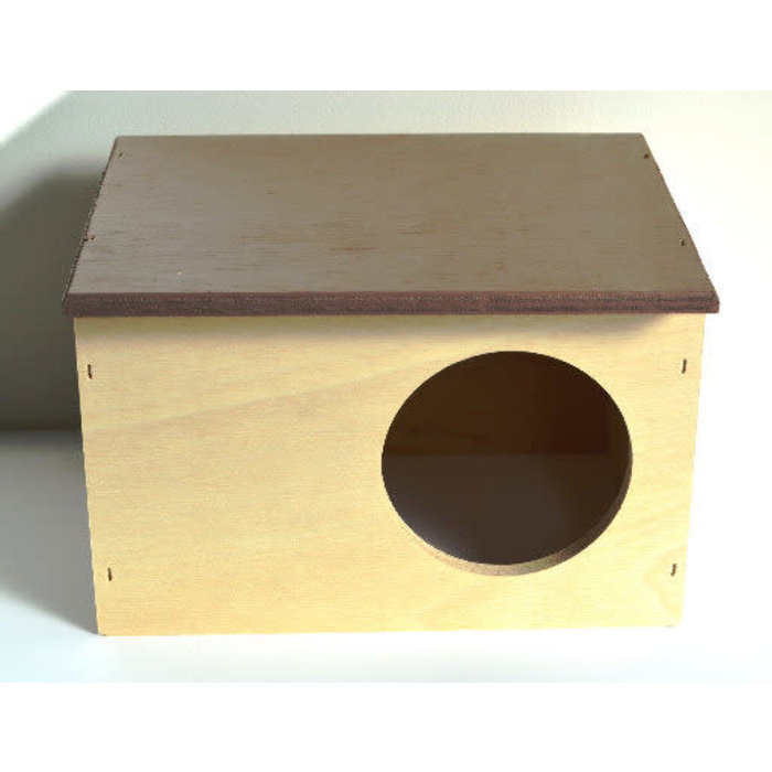 Huismerk Huis met bruin dak