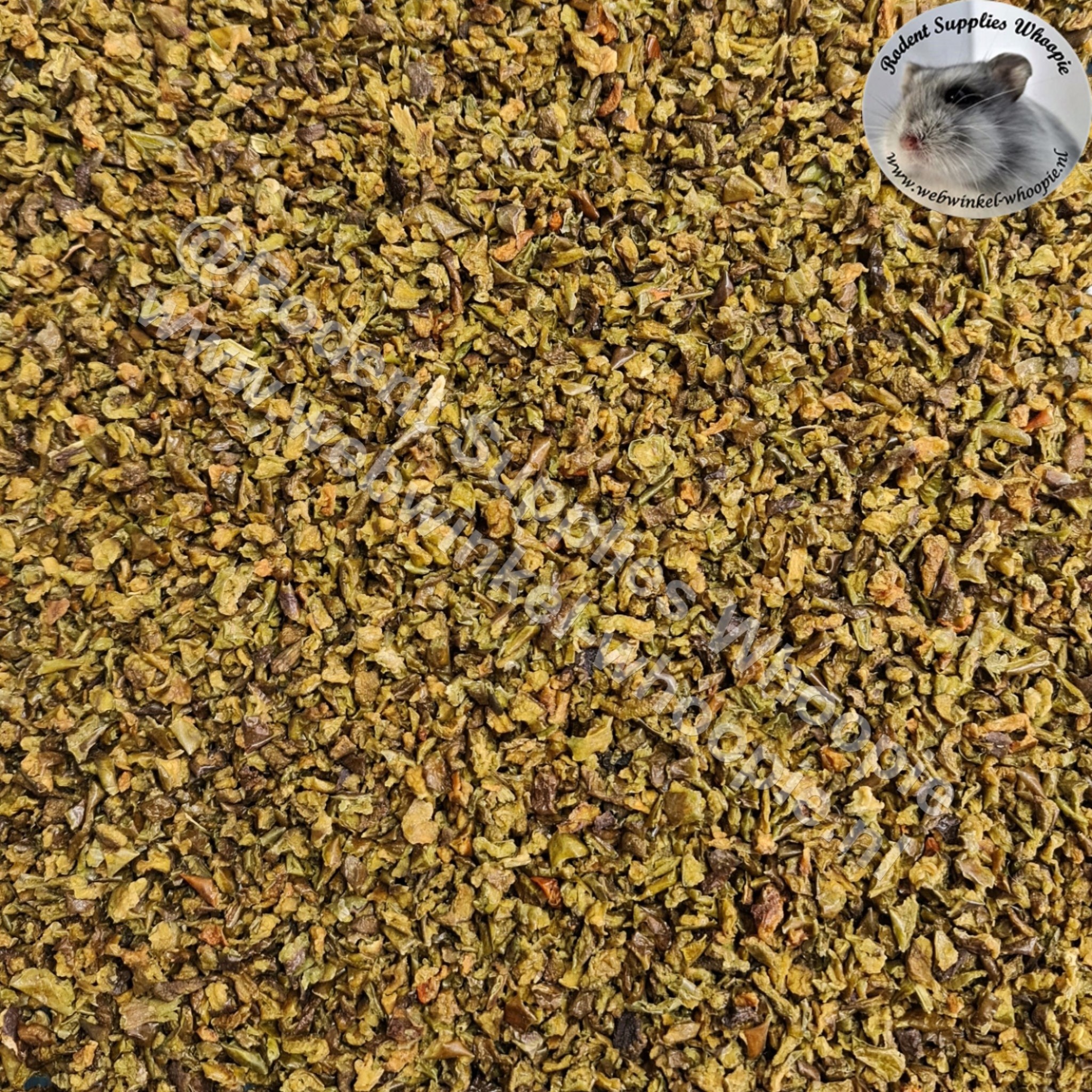 Groene paprika vlokken