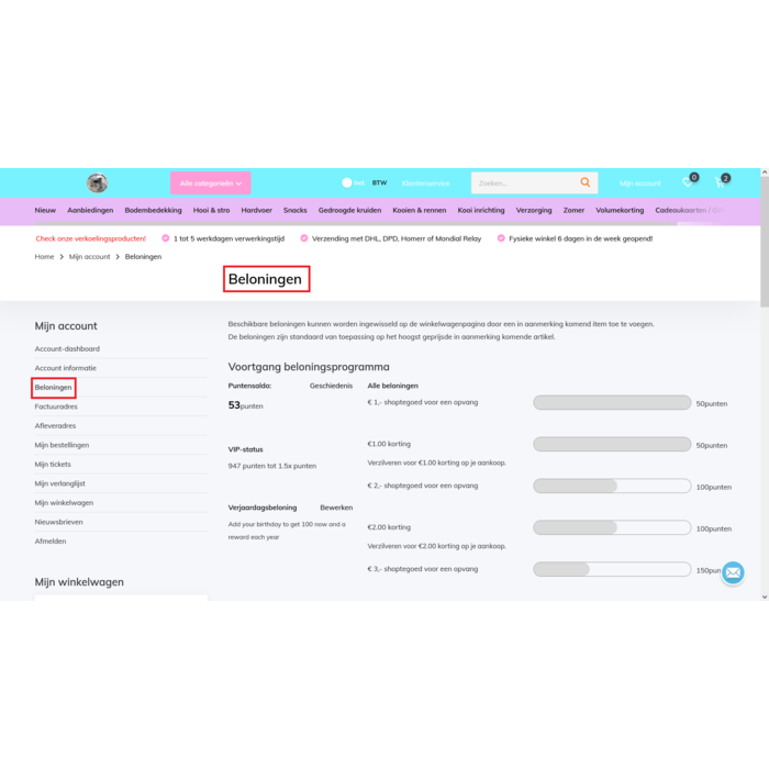 3 euro voor een goed doel (spaarpunten inwisselen)
