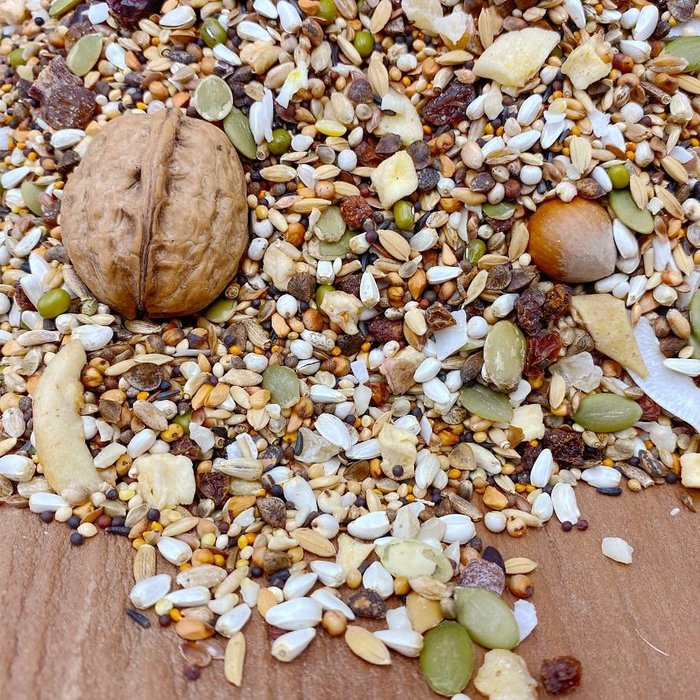 Mixerama Grijze Roodstaartpapegaaien Fruit & Noten