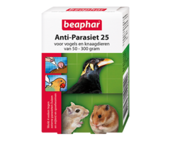 Beaphar Anti-Parasiet 25 voor vogels en knaagdieren van 50-300 gram