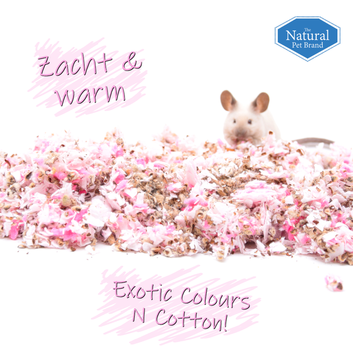 The Natural Pet Brand Exotic Colours N Cotton Nestmateriaal