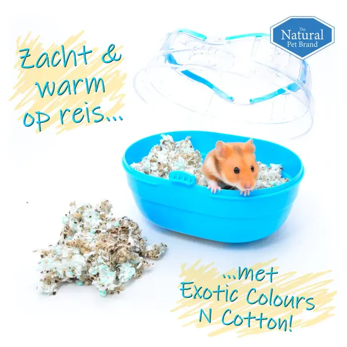 The Natural Pet Brand Exotic Colours N Cotton Nestmateriaal