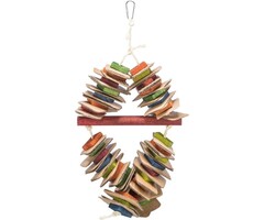 Trixie Houten Speelgoed aan Sisaltouw, meerkleurig