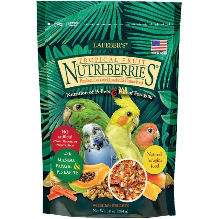 Lafeber Nutri-Berries Tropical Fruit Cockatiels / Valkparkieten