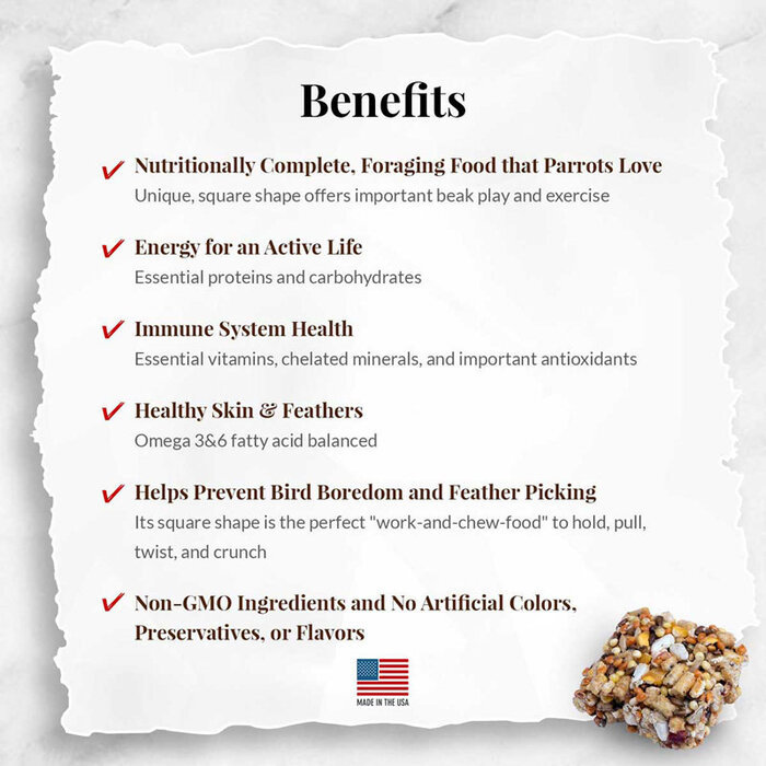 Lafeber Fruit Delight Avi-Cakes Papegaai