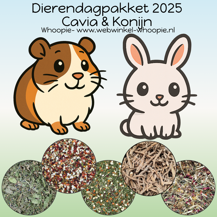 Whoopie Dierendagpakket Cavia & Konijn