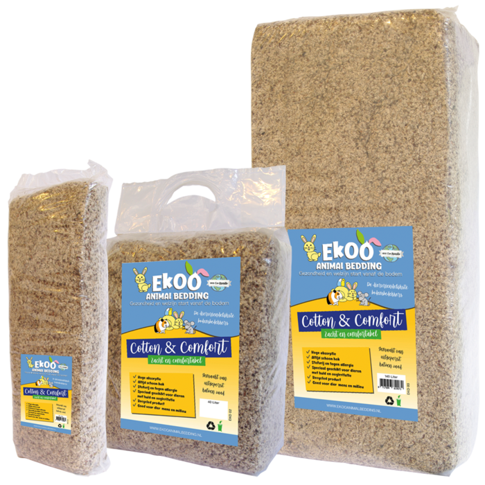 Ekoo Animal Bedding Cotton & Comfort