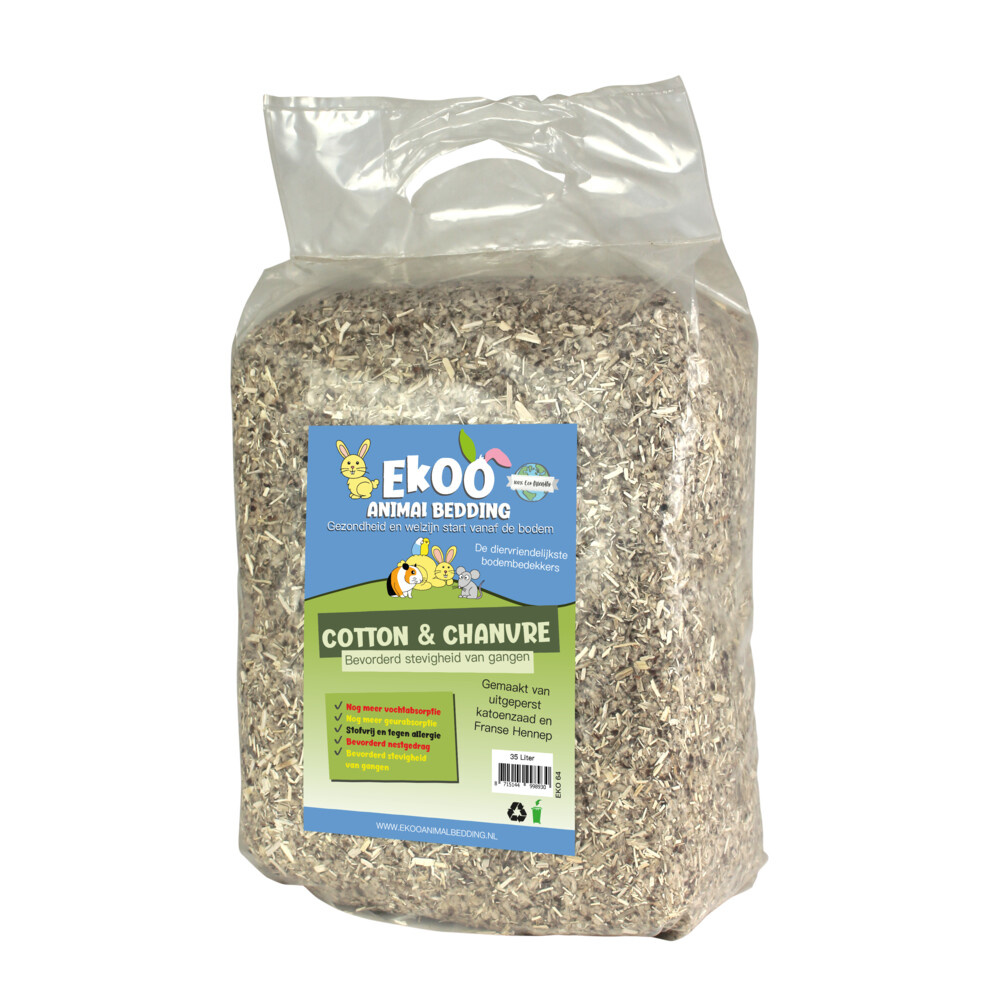 Ekoo Animal Bedding Cotton & Chanvre