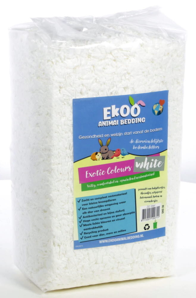 Ekoo Animal Bedding Exotic Color Nestmateriaal