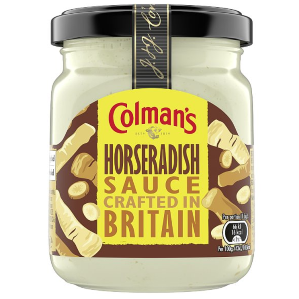 Colman's Horseradish Sauce 8x136g British Condiments & Sauces