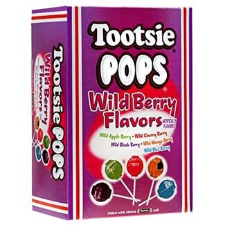 Tootsie Roll Tootsie Pops Wild Berry 1x100pc