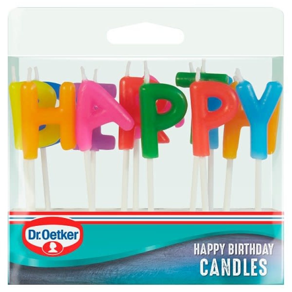 Dr Oetker Happy Birthday Candles 10x1s British Baking Kellys