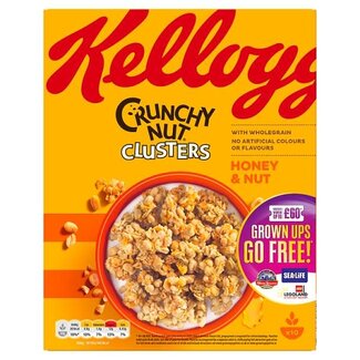 Kelloggs Crunchy Nut Clusters Honey & Nut 10x450g