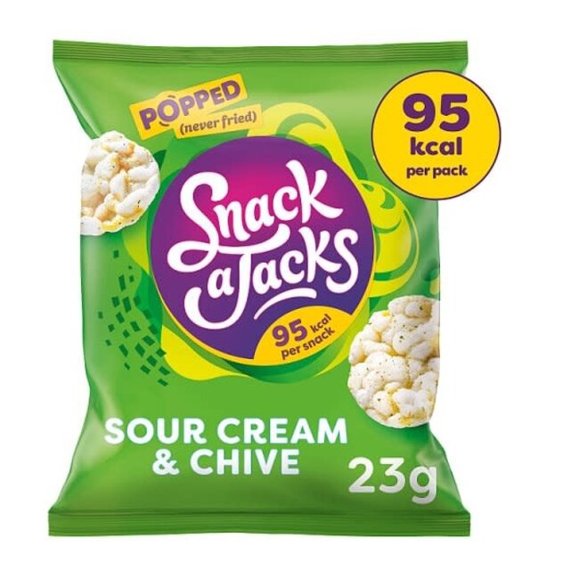 Snack A Jacks Snack a Jacks Sour Cream & Chive 24x23g