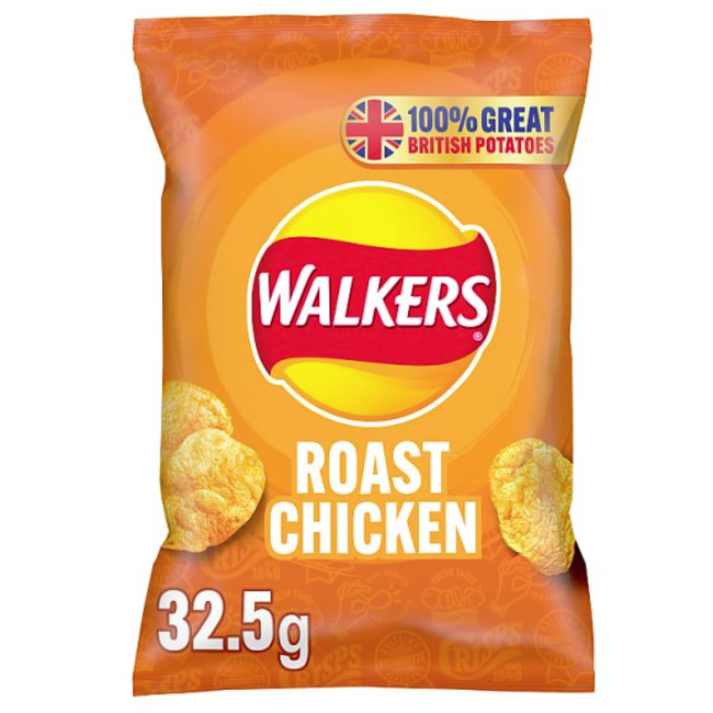 Walkers Crisps Walkers Roast Chicken 32x32.5g