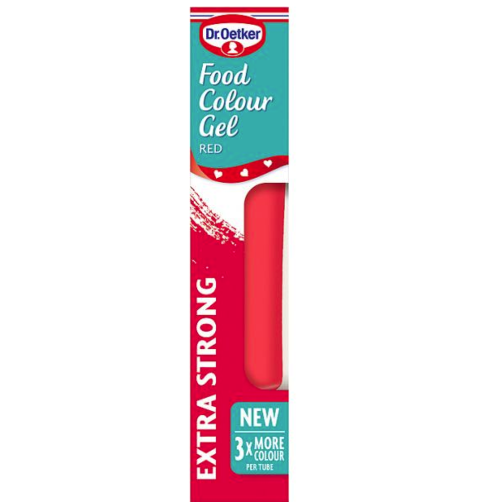 Dr Oetker Food Colour Gel Red 6x15g British Baking Kellys Wholesale