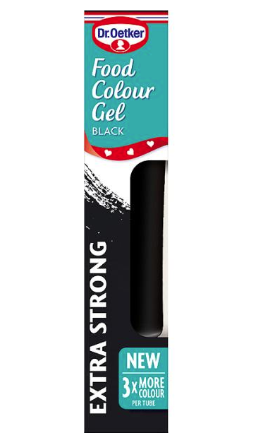 Dr Oetker Food Colour Gel Black 6x15g | British Baking - Kellys ...