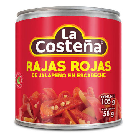 La Costena Jalapeno Red Sliced 24x220g La Costena Jalapeno Red Sliced 24x220g