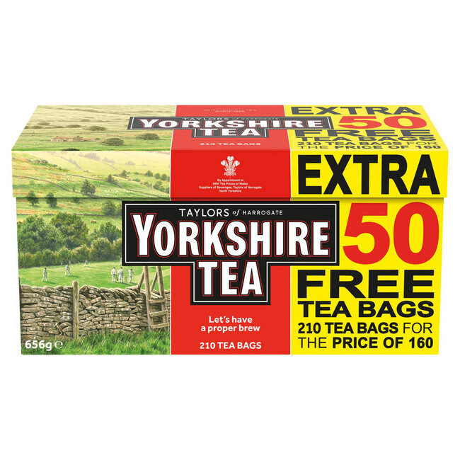 Taylors Yorkshire Tea 160's+50 Free 6x210's