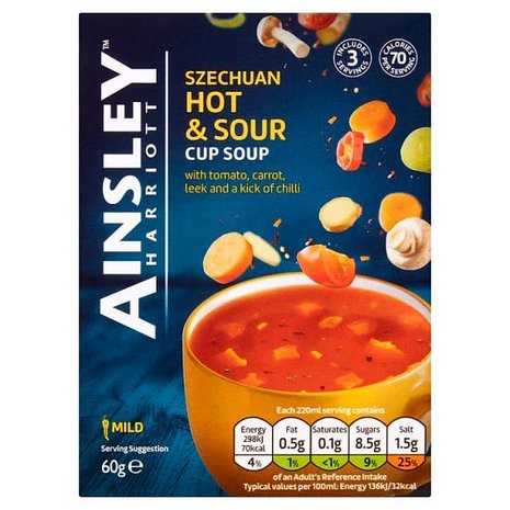 Ainsley Harriott Ainsley Harriott Szechuan Hot Sour Soup 8x3pk Ainsley Harriott Ainsley Harriott Szechuan Hot Sour Soup 8x3pk