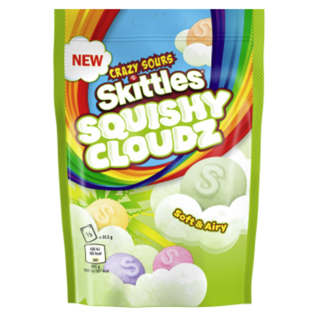 Skittles Skittles Squishy Cloudz Sour Green 18x94g