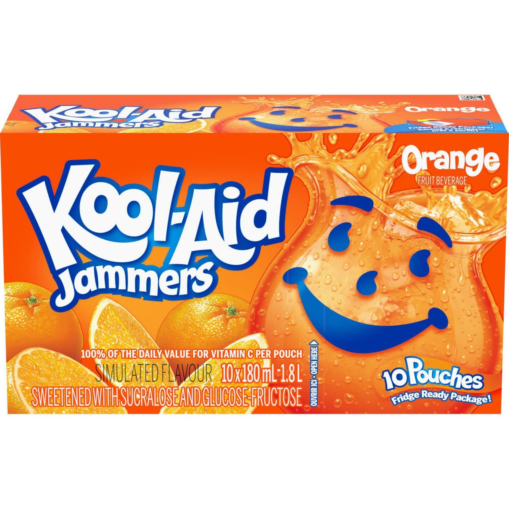 KoolAid Jammers Orange 10pk 4x10pk American Drinks USA Kellys
