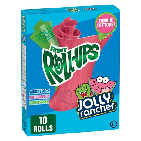Betty Crocker Betty Crocker Fruit Roll Up Jolly Rancher 10x10pk Betty Crocker Betty Crocker Fruit Roll Up Jolly Rancher 10x10pk