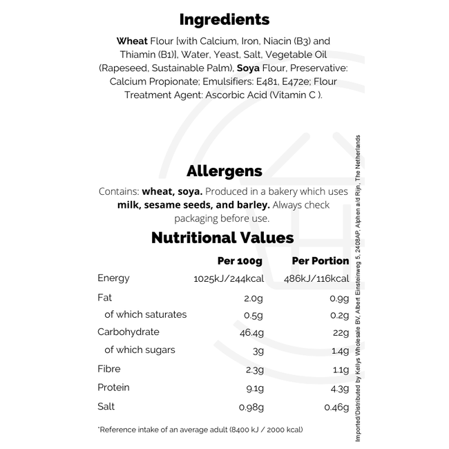 Warburtons Toastie White 10x800g