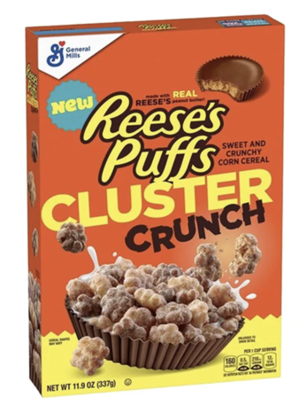 General Mills General Mills Reese's Puffs Cluster Crunch 12x11.9oz (337g) General Mills General Mills Reese's Puffs Cluster Crunch 12x11.9oz (337g)