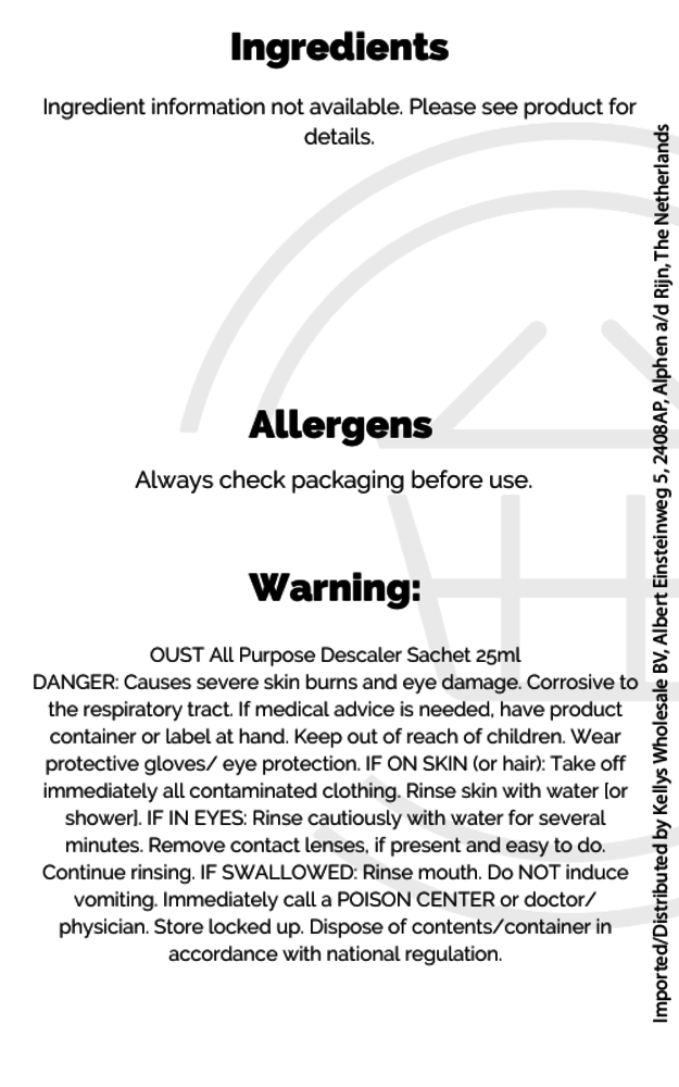 Oust All Purpose Descaler 6x25ml British Cleaning Products Kellys