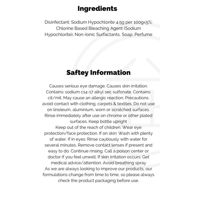 Domestos Bleach 9x750ml