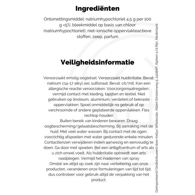 Domestos Bleach 9x750ml