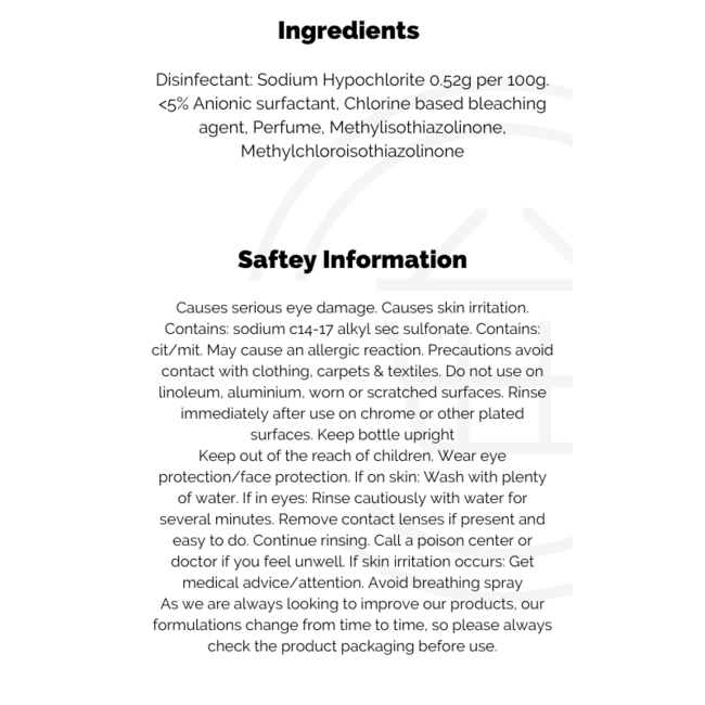 Domestos Multi-Purpose Bleach Spray 6x700ml