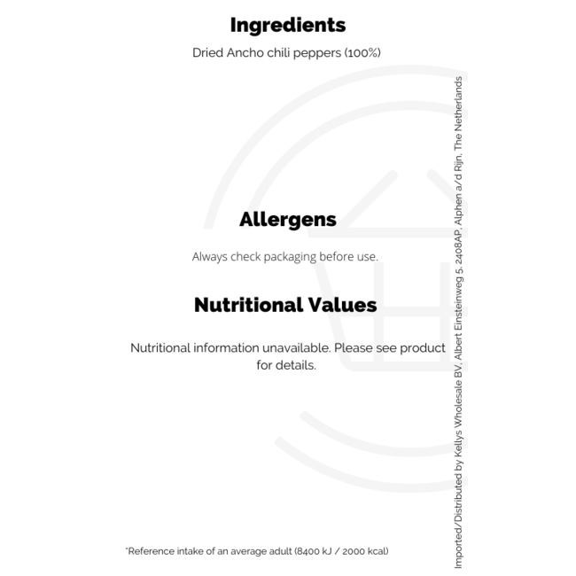 Xatze Ancho Chilies 10x75g