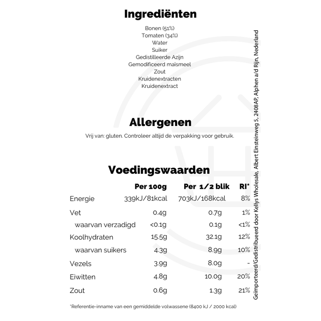 Heinz Baked Beanz 24x415g 'Multipack zonder barcode'