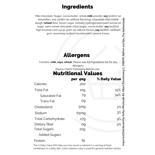 Cookie Dough Bites Chocolate Chip 12x88g
