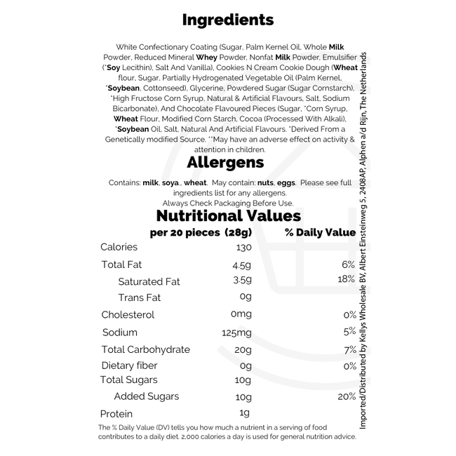 Cookie Dough Bites Cookies 'n Cream 12x88g