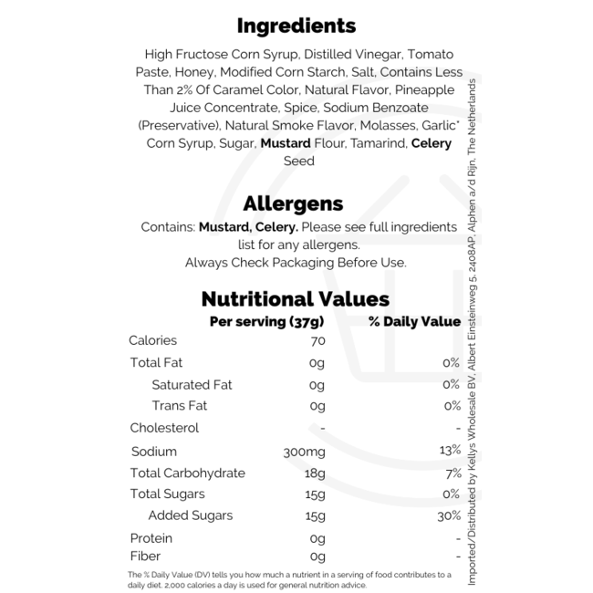 Sweet Baby Ray's Honey BBQ Sauce 12x510g