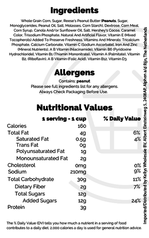 General Mills General Mills Reese's Puffs Cluster Crunch 12x11.9oz (337g) General Mills General Mills Reese's Puffs Cluster Crunch 12x11.9oz (337g)