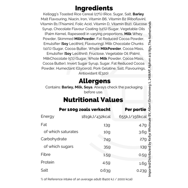 Rice Krispies 8pk Totally Chocolatey Squares 5x136g