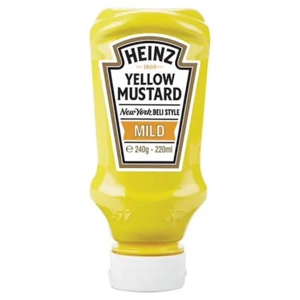 Heinz Yellow Mustard Mild 8x220ml British Wholesaler Eu based