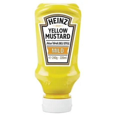 Heinz Heinz Yellow Mustard Mild 8x220ml Heinz Heinz Yellow Mustard Mild 8x220ml