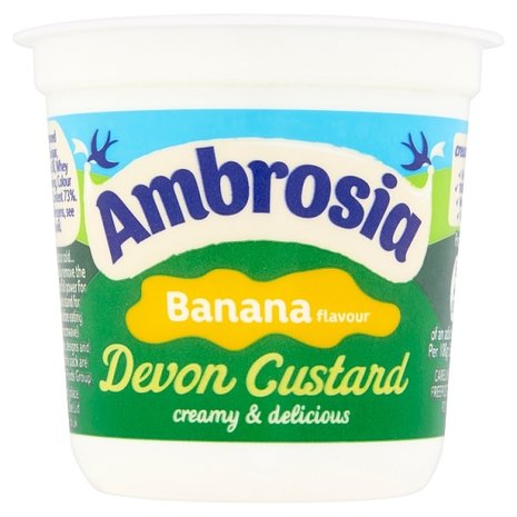 Ambrosia Ambrosia Banana Custard Pot 12x150g Ambrosia Ambrosia Banana Custard Pot 12x150g