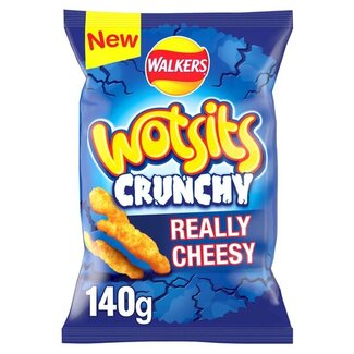 Walkers Crisps Wotsits Crunchy Cheese 12x140g